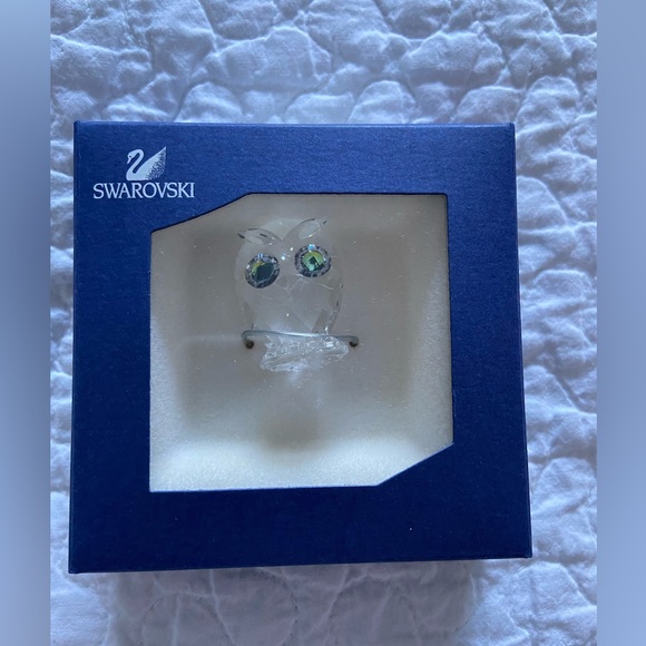 NEW Swarovski Crystal Owl Mini Figurine - Picture 1 of 13